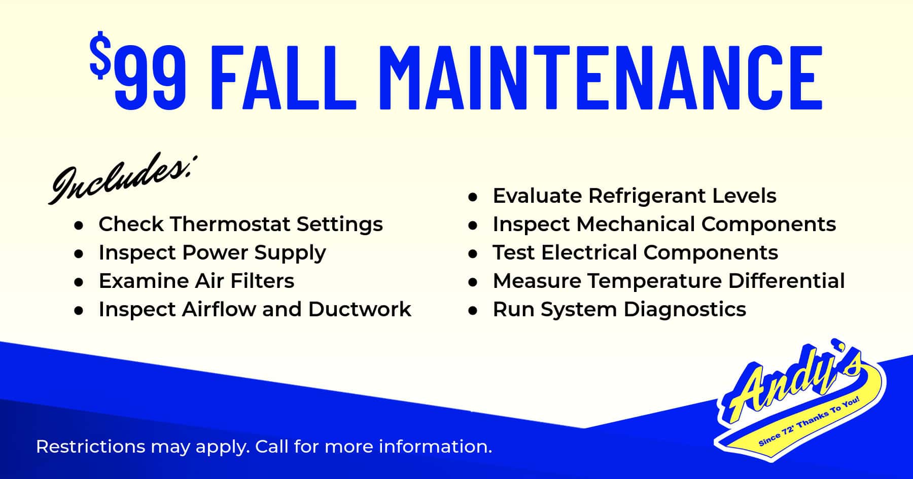 $99 Fall Maintenance